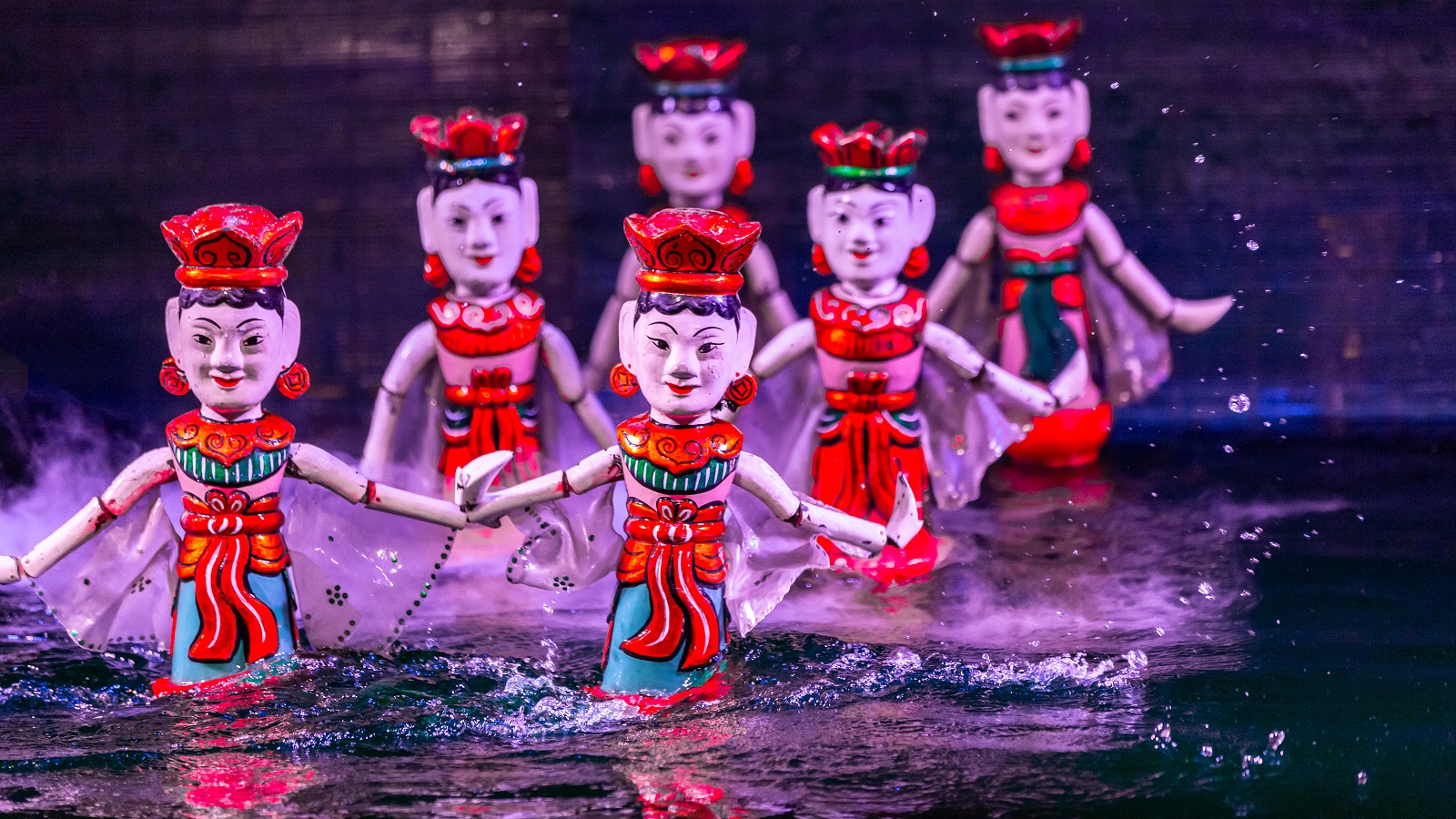 Vietnamese Water Puppet Show Hanoi Vietnam