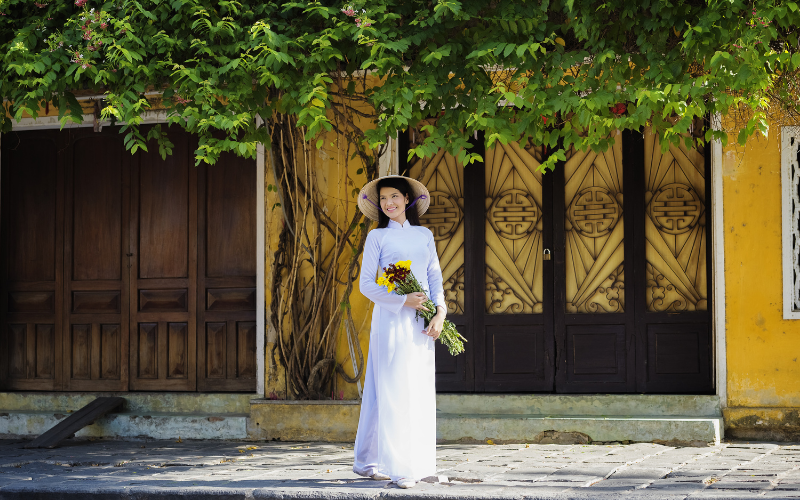 Tunique vietnamienne - robe traditionnelle du Vietnam 