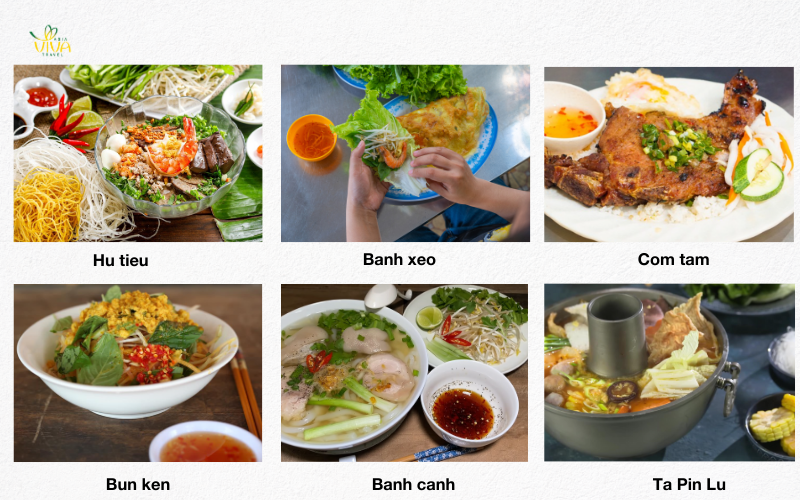 Plats typiques du Sud au Vietnam