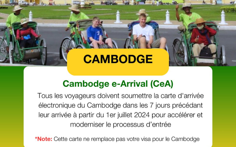 Le système Cambodia e-Arrival (CeA)