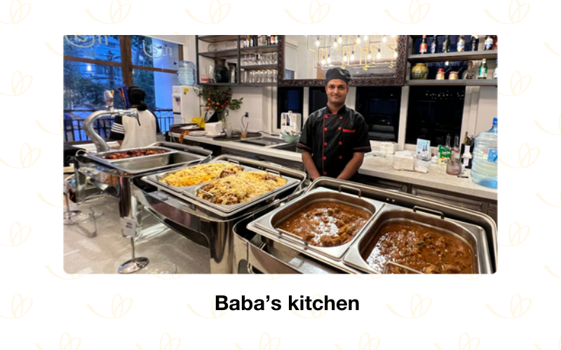Indian food in Vietnam - Baba's Kitchen