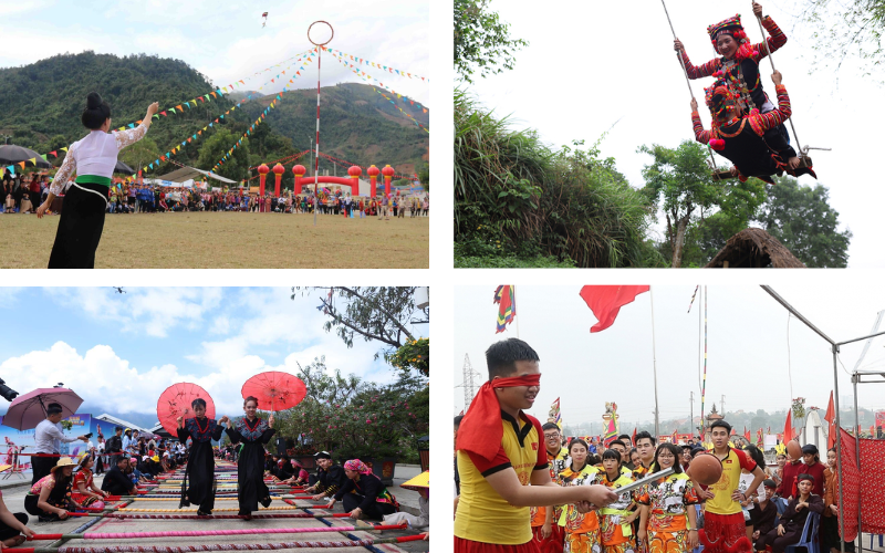 Les jeux folkloriques à la fête au Vietnam 