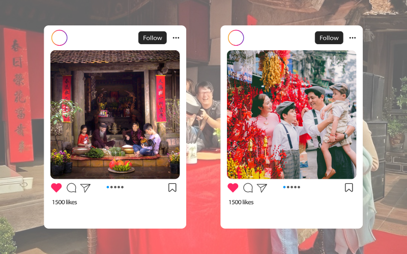 Fête au Vietnam sur les réseaux sociaux