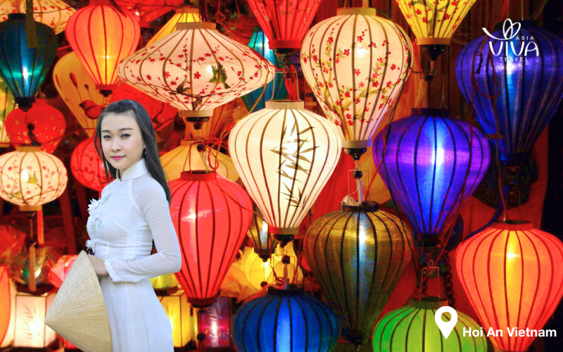 quando andare in vietnam e cambogia - Hoi An'antica città con lanterne luminose la sera.
