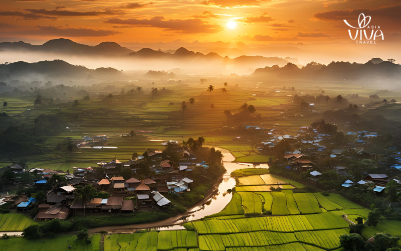 quando andare in vietnam e cambogia - Tramonto in Vietnam