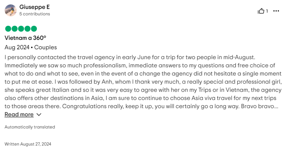 Tripadvisor reviews