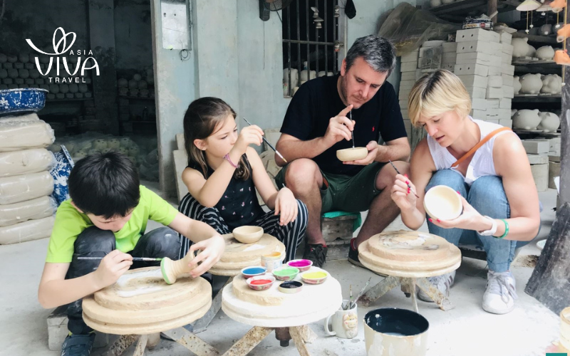 Hanoi Vietnam - Making pottery at Bat Trang village