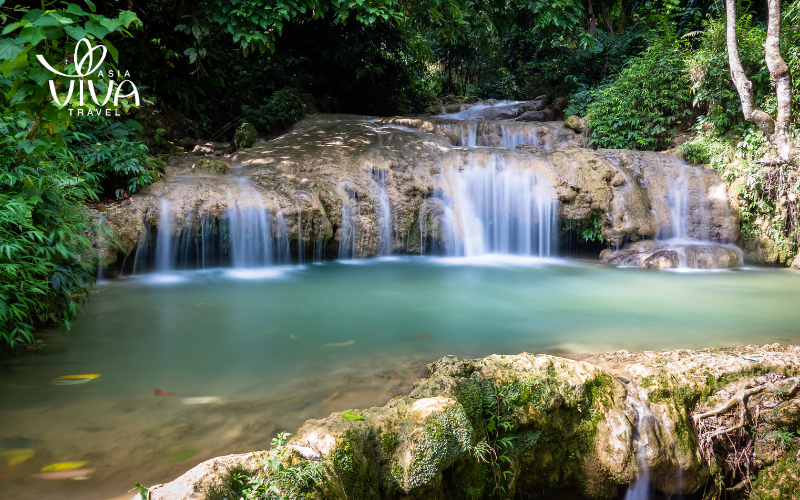 The freshness from Pu Luong - Hieu waterfall