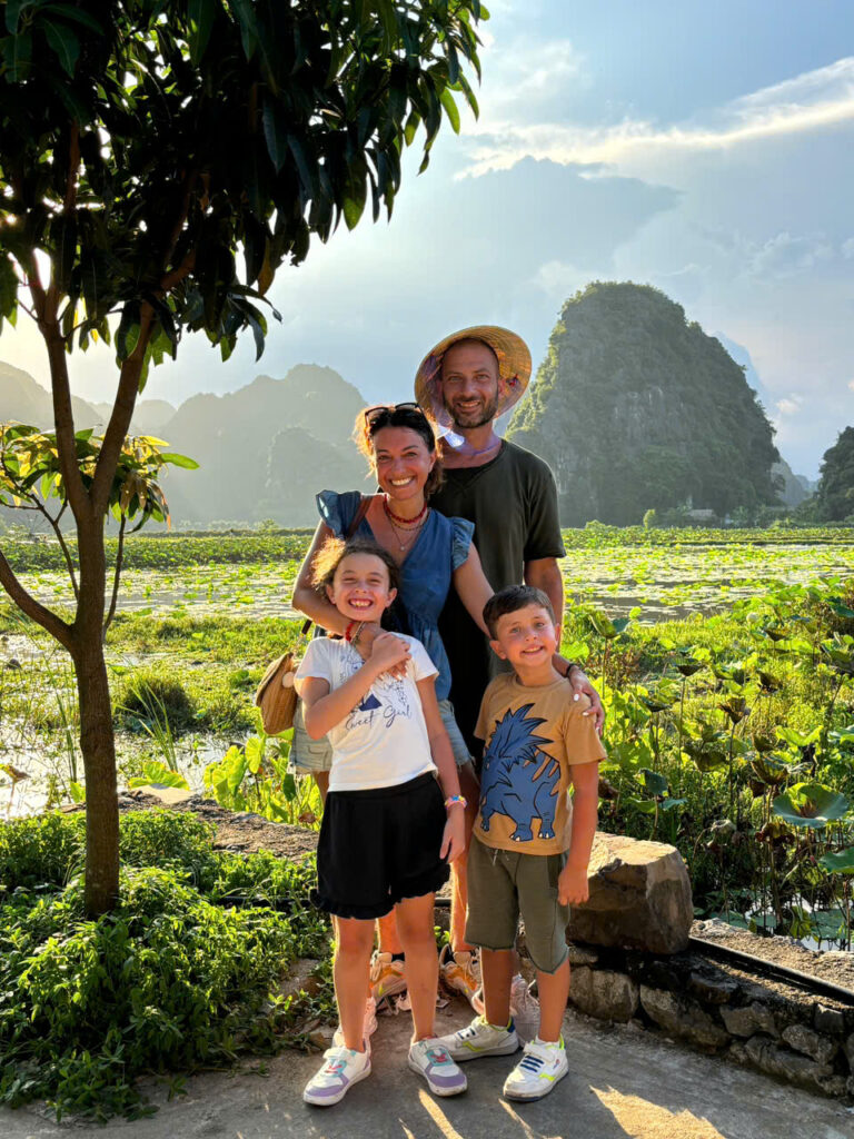 Valentina Marciano con la sua famiglia