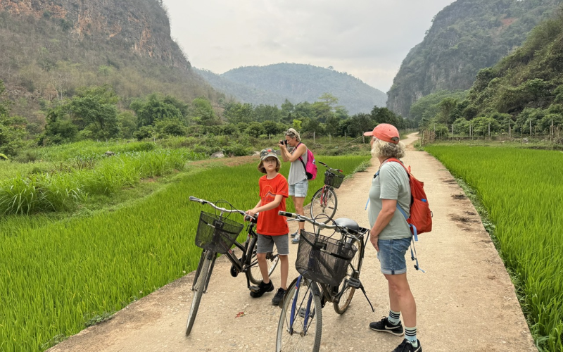 Balades à vélo à Mai Chau