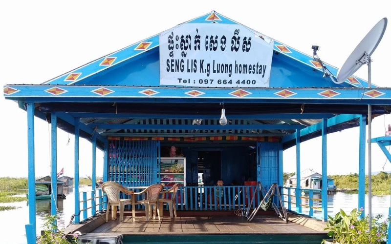homestay au lac Tonlé Sap cambodge