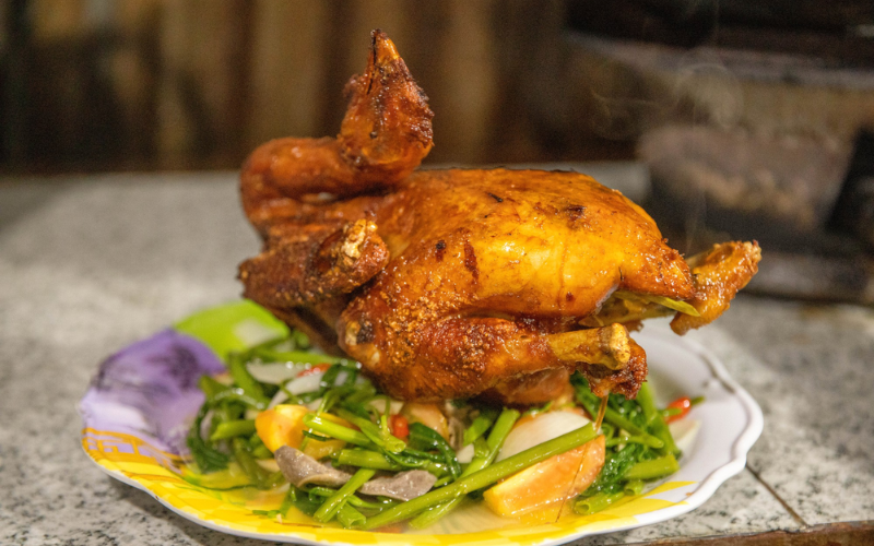 Poulet rôti à Kampot