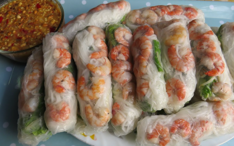 Rouleaux de printemps à Kep