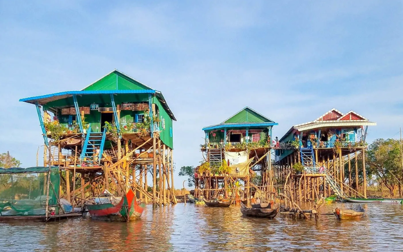 Village flottant de Tonlé Sap