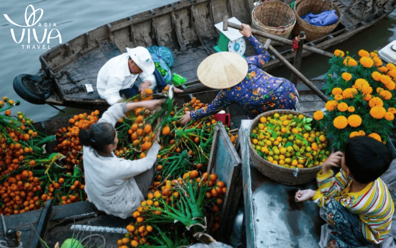 Introduzione dei mercati galleggianti Vietnam