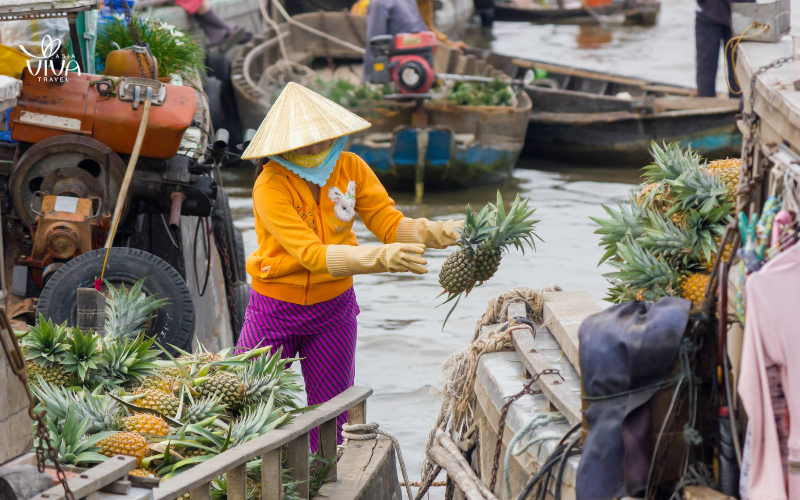 Experience the energy of the floating markets where local life revolves around the river, creating a unique shopping experience