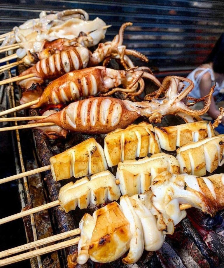 Grilled Street Foods in Cambodia