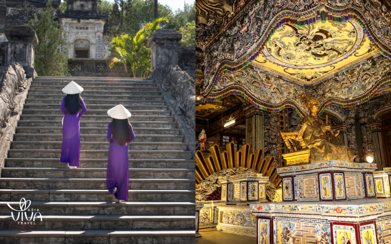 La tomba imperiale di Khai Dinh a Hue