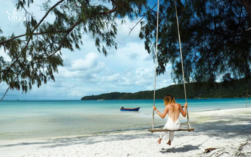 Tranquility awaits_ Relax in a hammock and soak in the calm atmosphere of Koh Rong Samloem