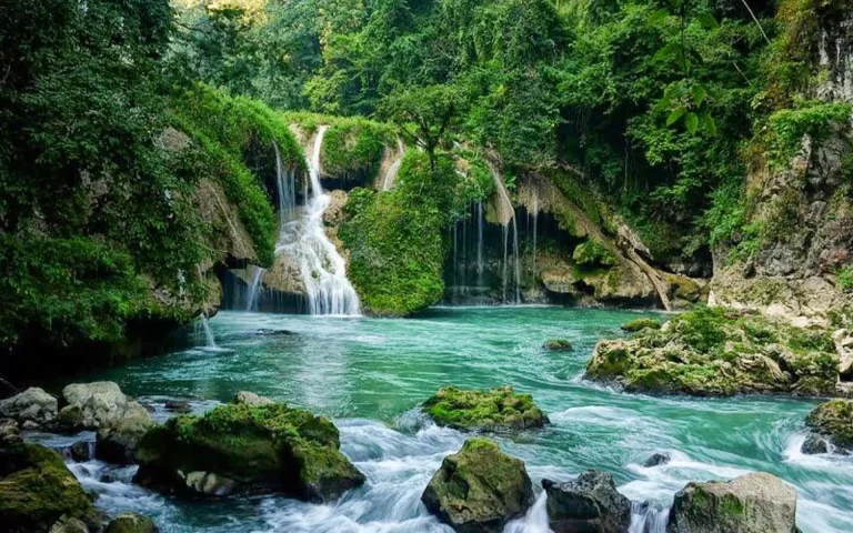 Kampi Rapids and Cham Pey Waterfall