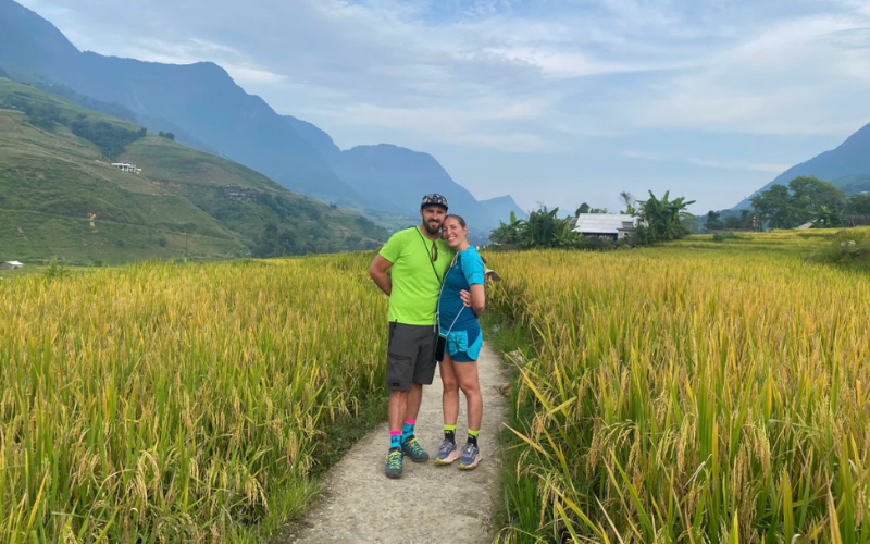 La période de récolte du riz mûr à Sapa rend le panorama encore plus séduisant