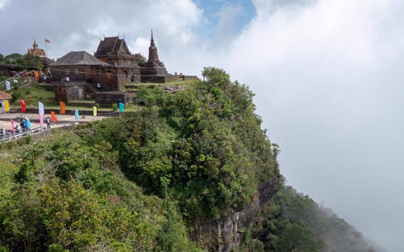 Grâce à son relief élevé, le climat de Bokor est toujours agréable