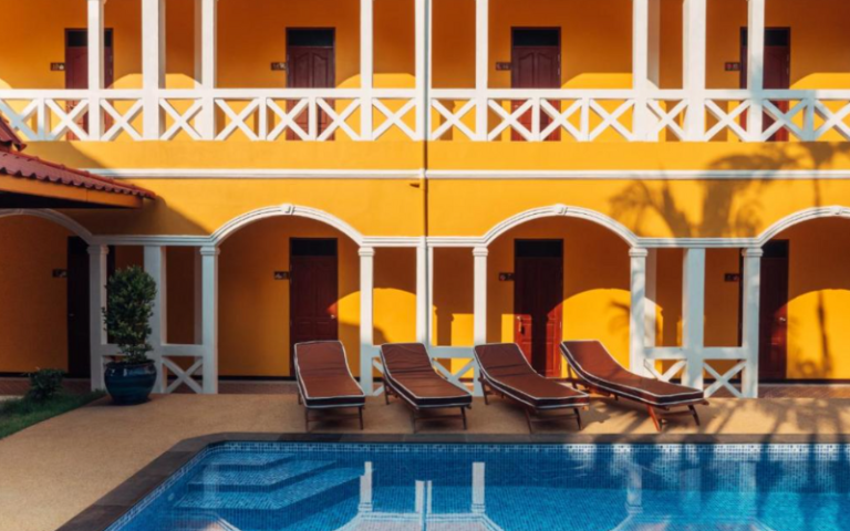 Un coin de détente de l'hôtel Le Jardin de Pakse