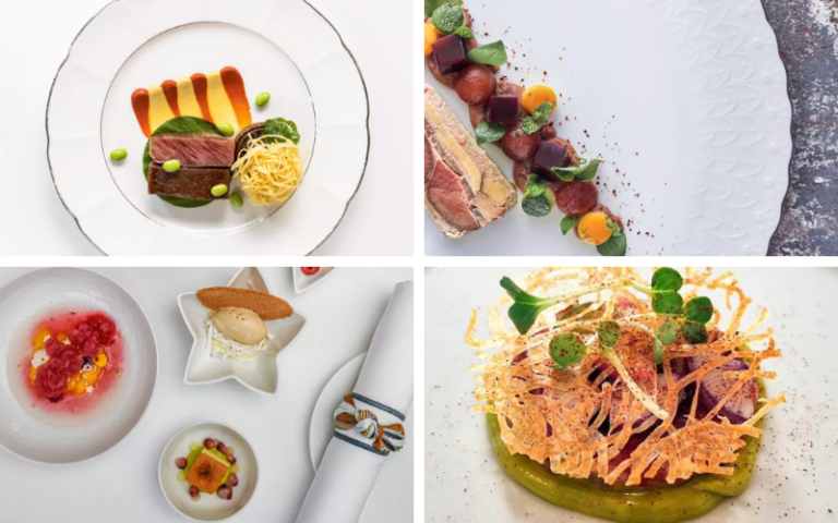 Quelques plats au restaurant
