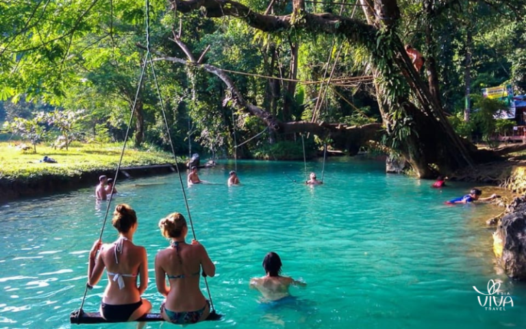 Embark on a scenic hike to the tranquil Blue Lagoon for a refreshing dip in its turquoise waters