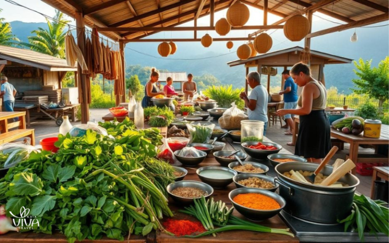 Join a local cooking class to learn the art of Lao cuisine during your stay in Vang Vieng