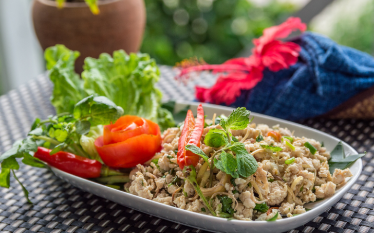 Laap, the national dish of Laos, brings luck and flavor to every meal