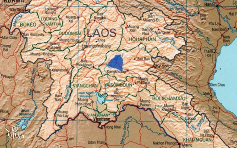 Location of the Plain of Jars