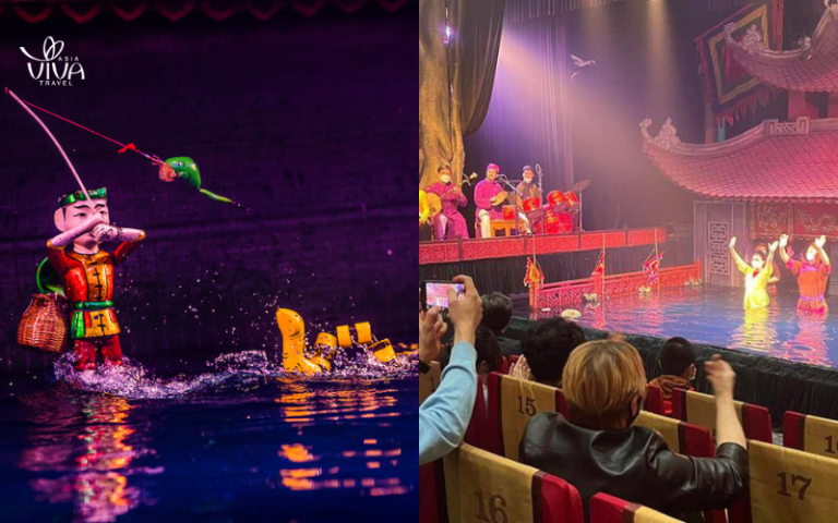 Il teatro delle marionette sull’acqua incanta grandi e piccini