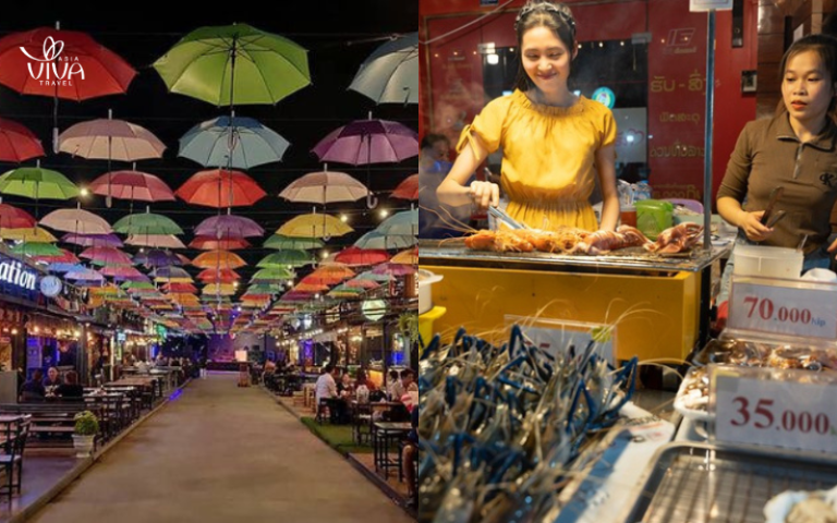 Mercato notturno di Vientiane_ autenticità e colori sul Mekong