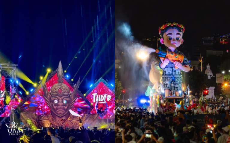 Parata di Maha Songkran_ colori e cultura in movimento
