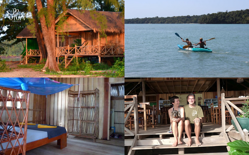 Bungalow eco tra le mangrovie