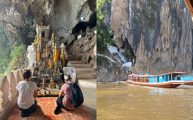 Migliaia di Buddha nelle Grotte di Pak Ou