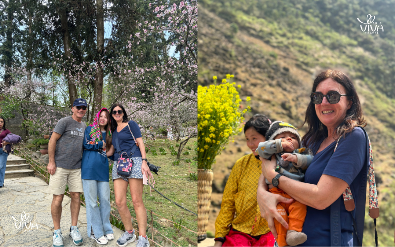 La signora Caroline e suo marito viaggiano con Asia Viva Travel a Ha Giang