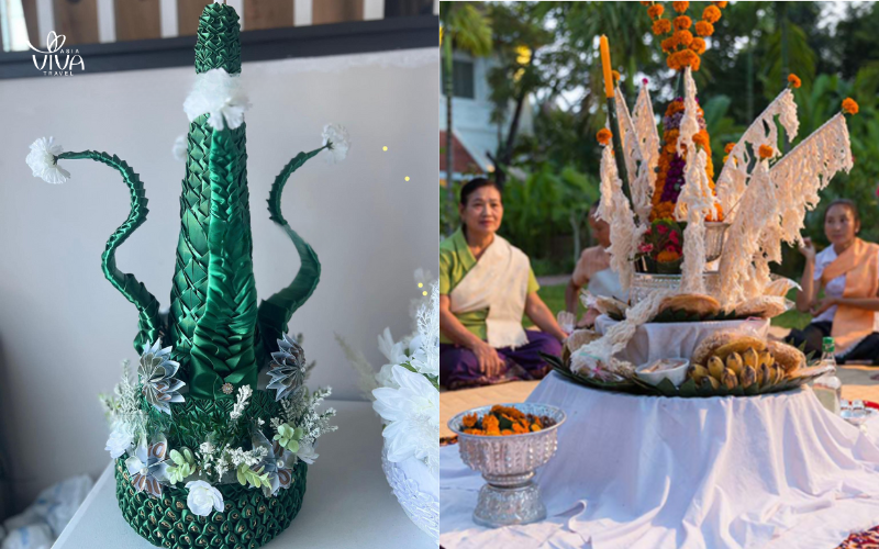 L’altare del Baci_ fiori, candele, fili e preghiere