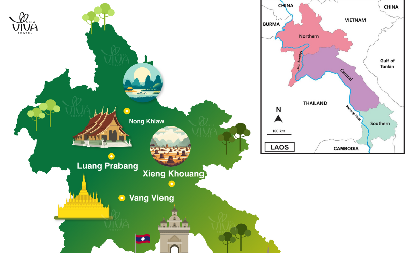 Mappa del Laos del Nord_ il tuo itinerario verso l’autenticità
