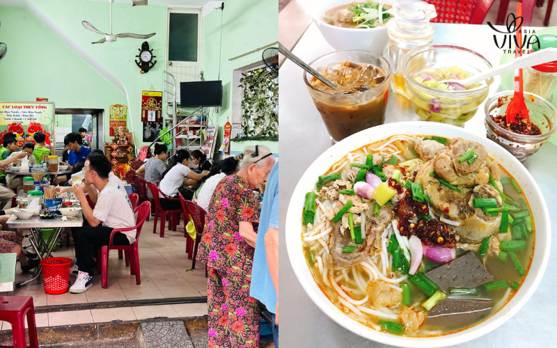 Mrs. Thuong's Hue style beef rice noodles michelin vietnam