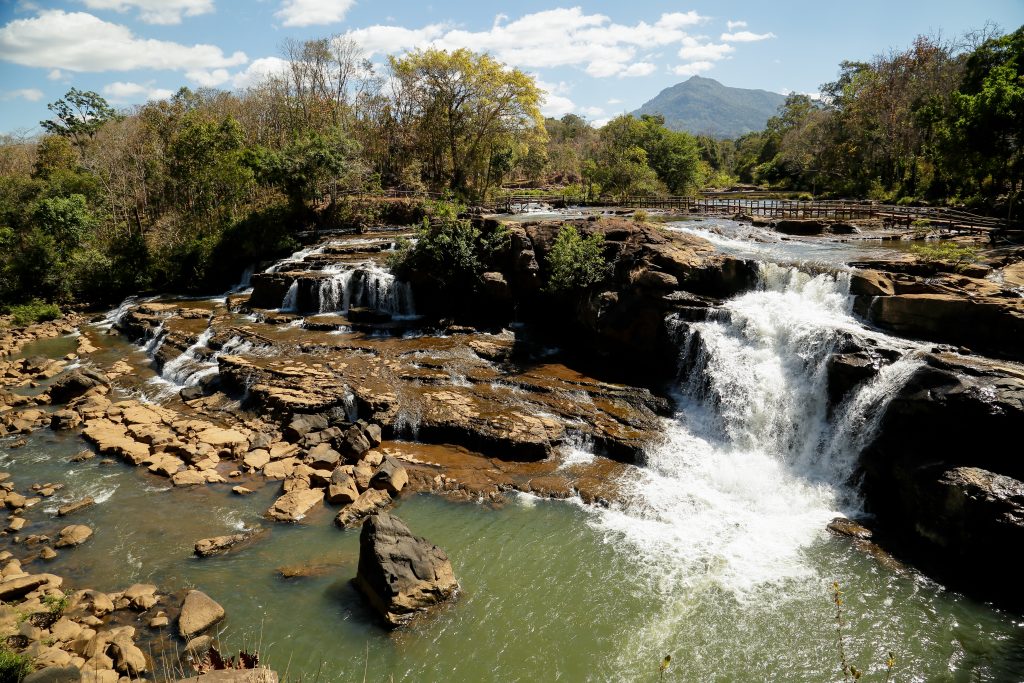 Tad Lo Waterfall - A Tranquil Triple Cascade