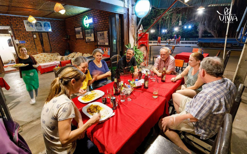 Traditional Lao cuisine in Pakbeng