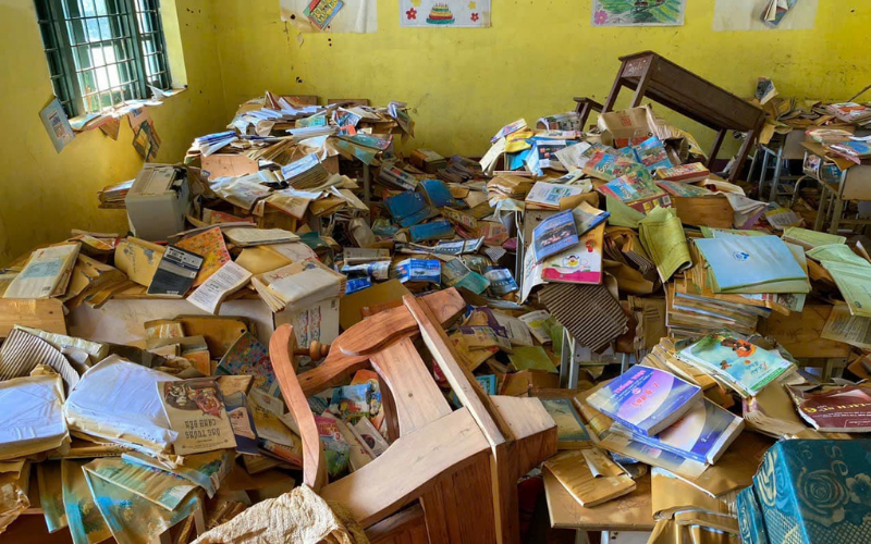 School after the Yagi storm