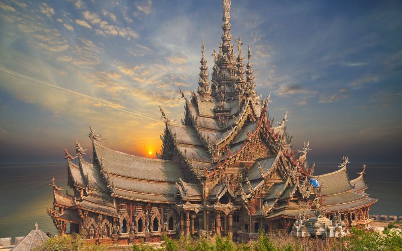 Sanctuaire de la Vérité à Pattaya Thaïlande