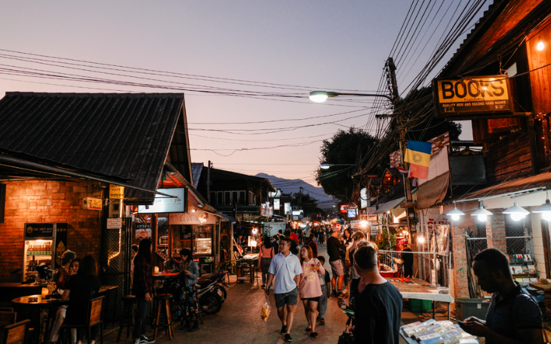Night Market Pai Thaïlande street food