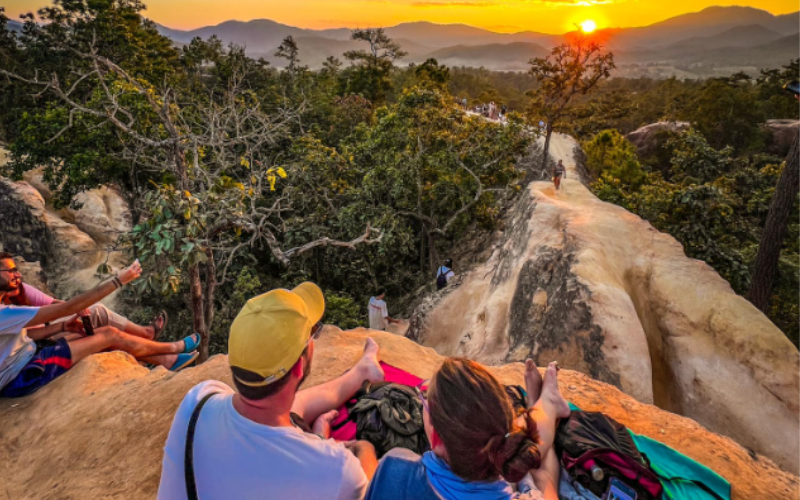 Pai Canyon coucher de soleil Thaïlande