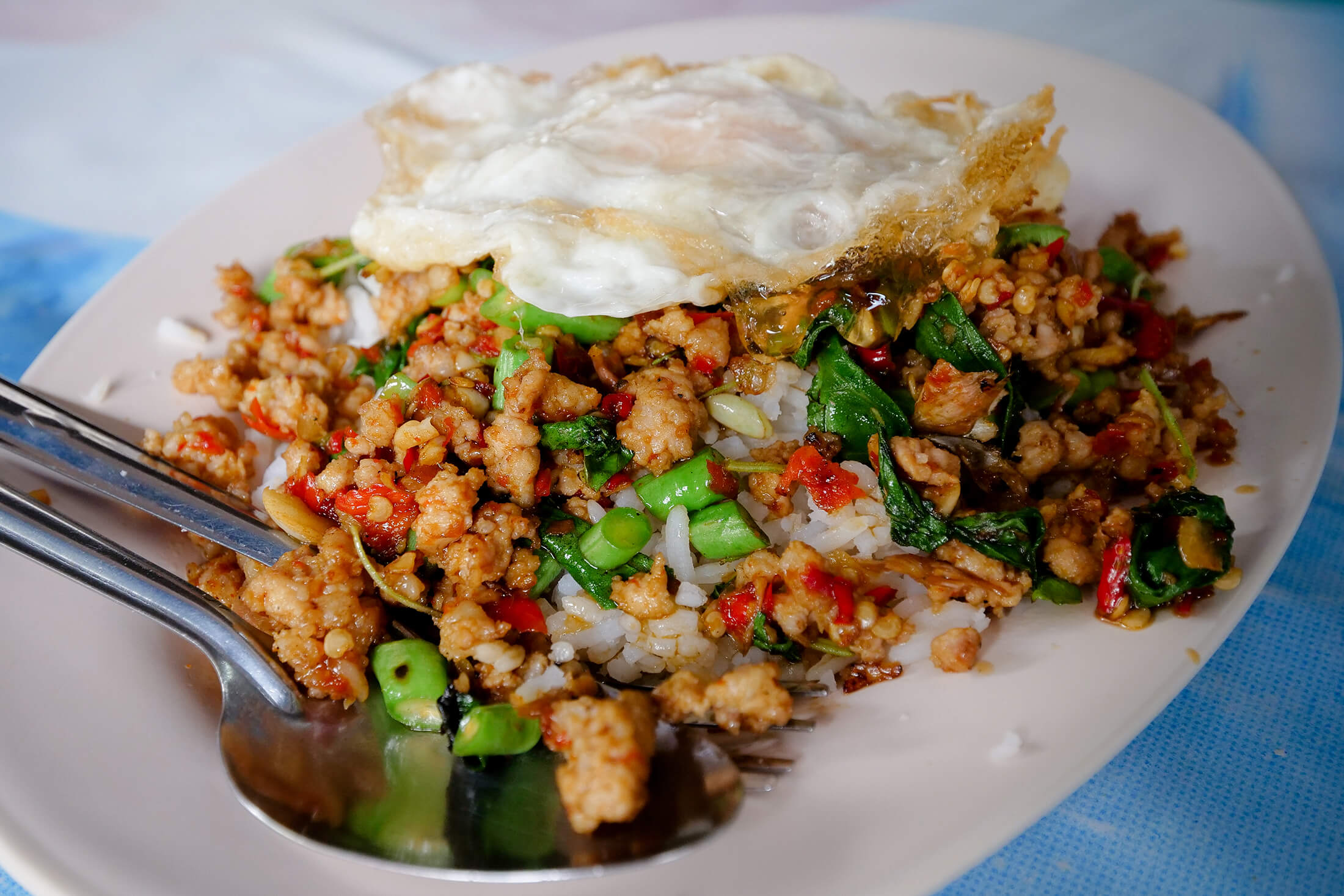 Pad Kaprao (Holy Basil Stir-Fried) in Thailand