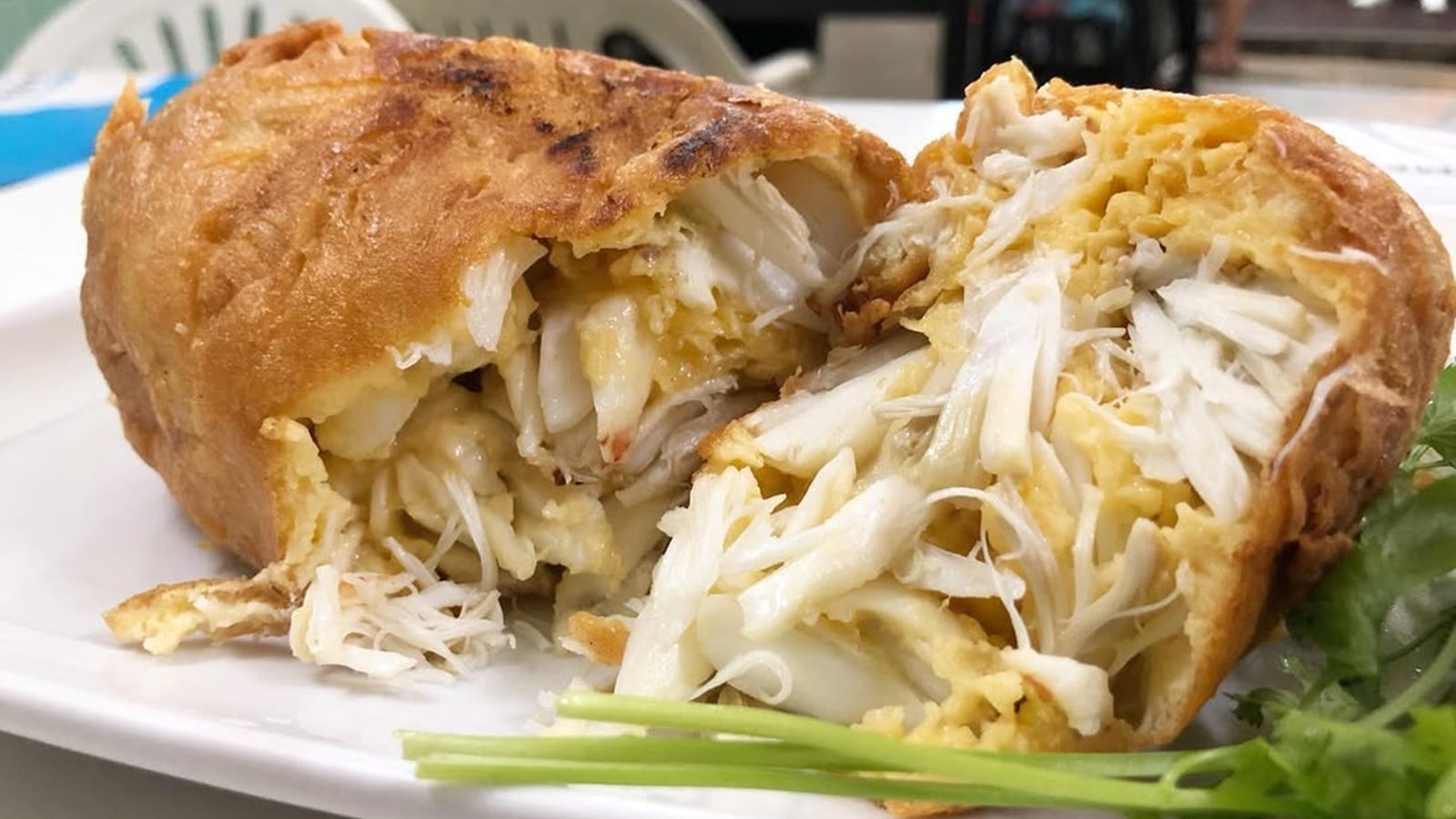 Thai Crab omelette in Bangkok