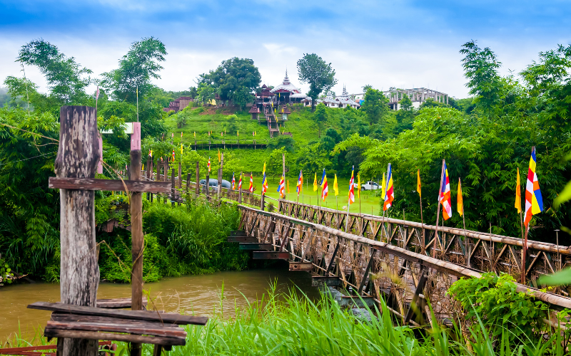 Mae Hong Son en Thaïlande, dans le nord-ouest du pays, proche du Pai Pai District et de la frontière birmane